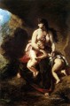 Medea a punto de matar a sus hijos Romántico Eugene Delacroix desnudo
